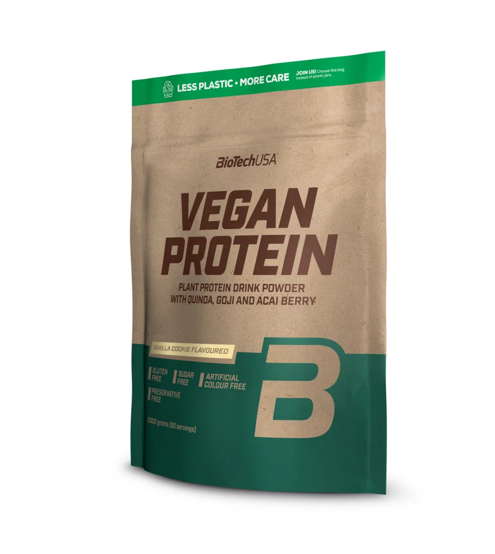 BioTechUSA Vegan Protein o smaku ciastka waniliowego, proszek, 2000 g
