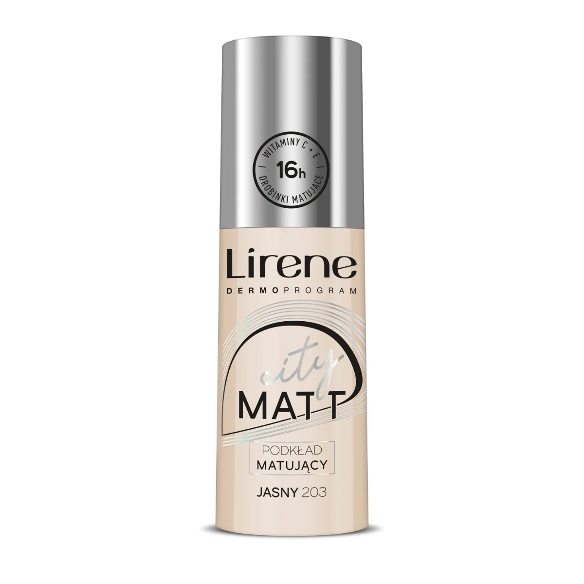 Lirene City Matt podkład matujący do twarzy 203 Jasny, 30 ml