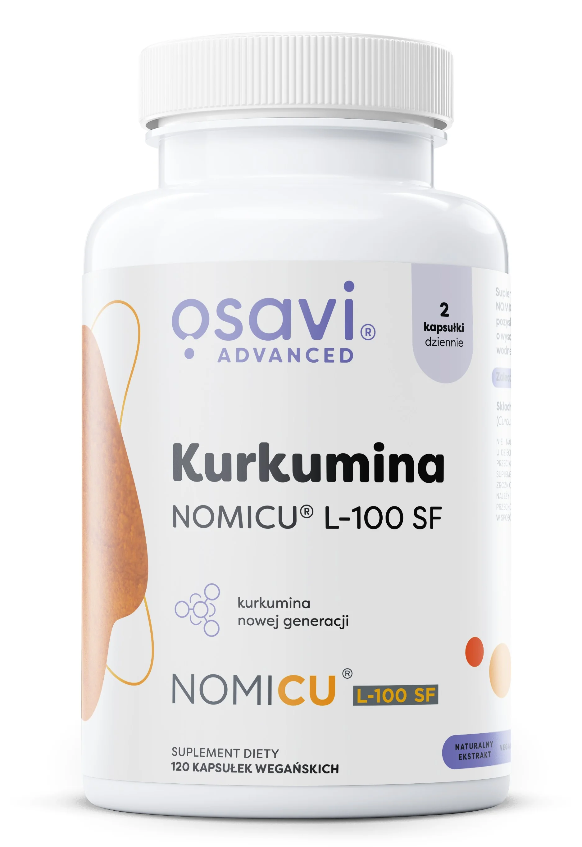 Osavi Kurkumina NOMICU L-100 SF 120 kapsułek wegańskich