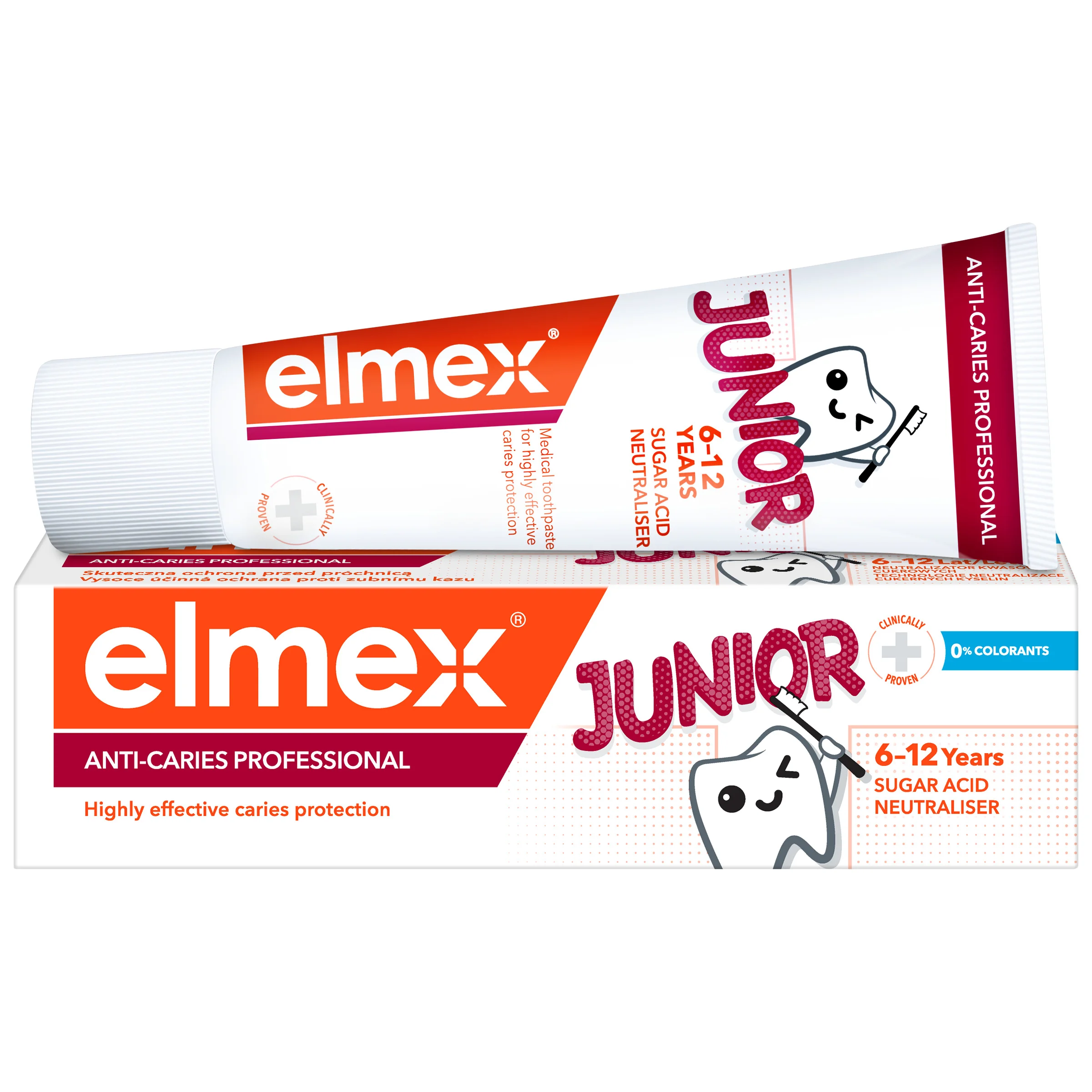 Elmex Caries Professional Junior pasta do zębów dla dzieci 6-12 lat, 75 ml