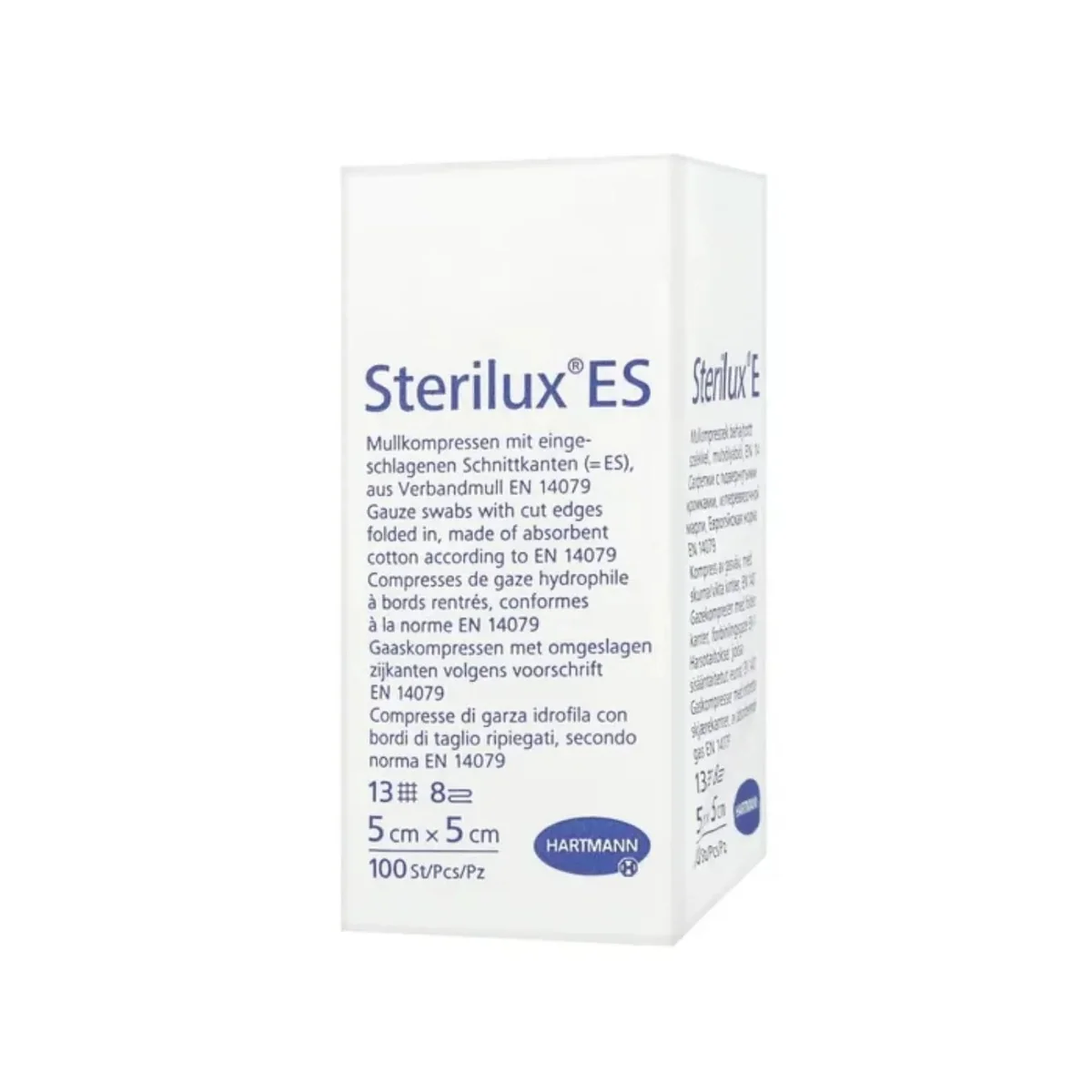 Sterilux ES kompresy niejałowe, 13-nitkowe, 8-warstwowe, 5x5 cm, 100 sztuk