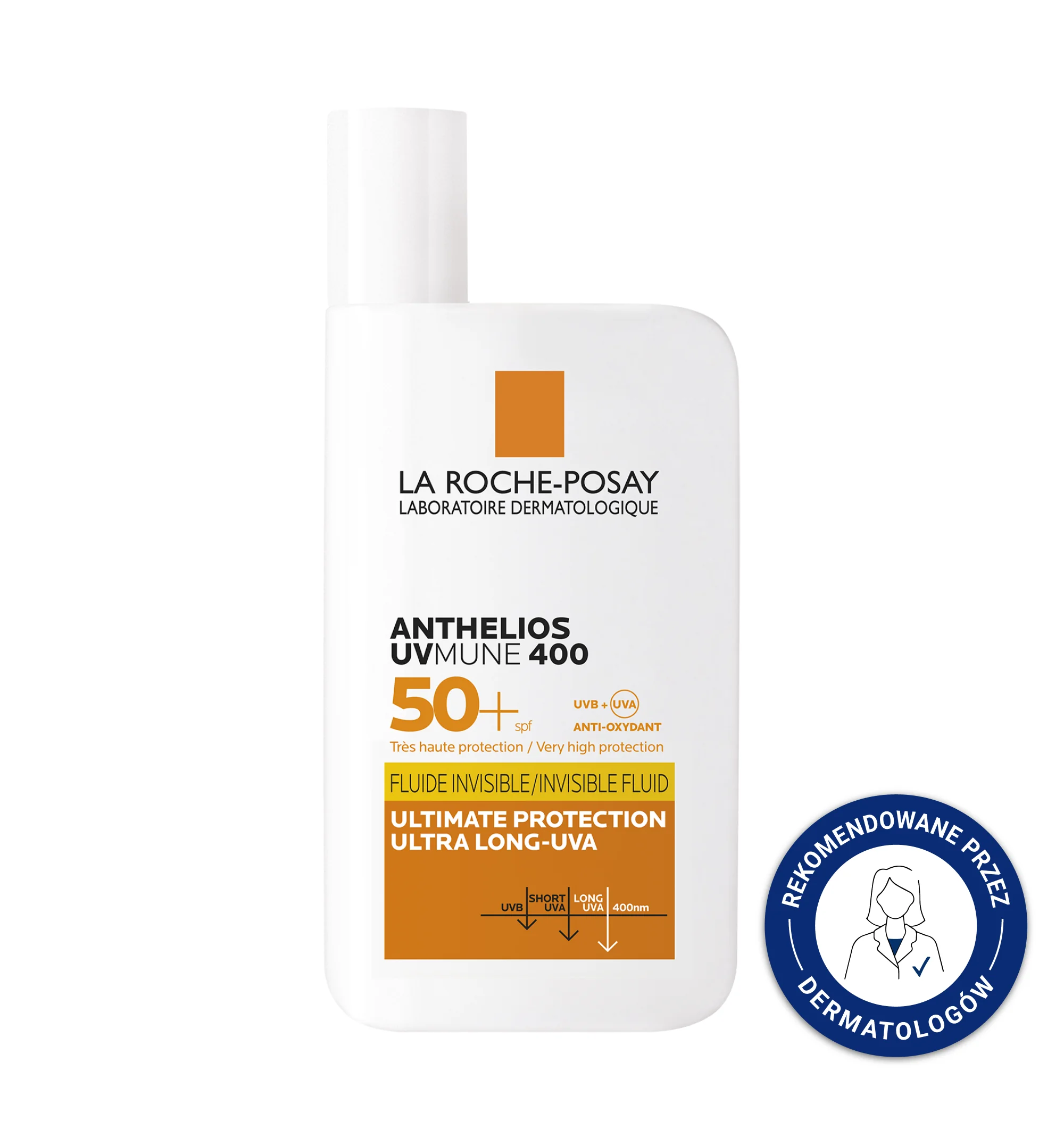 La Roche-Posay Anthelios UVMune 400 niewidoczny fluid SPF 50+, 50 ml
