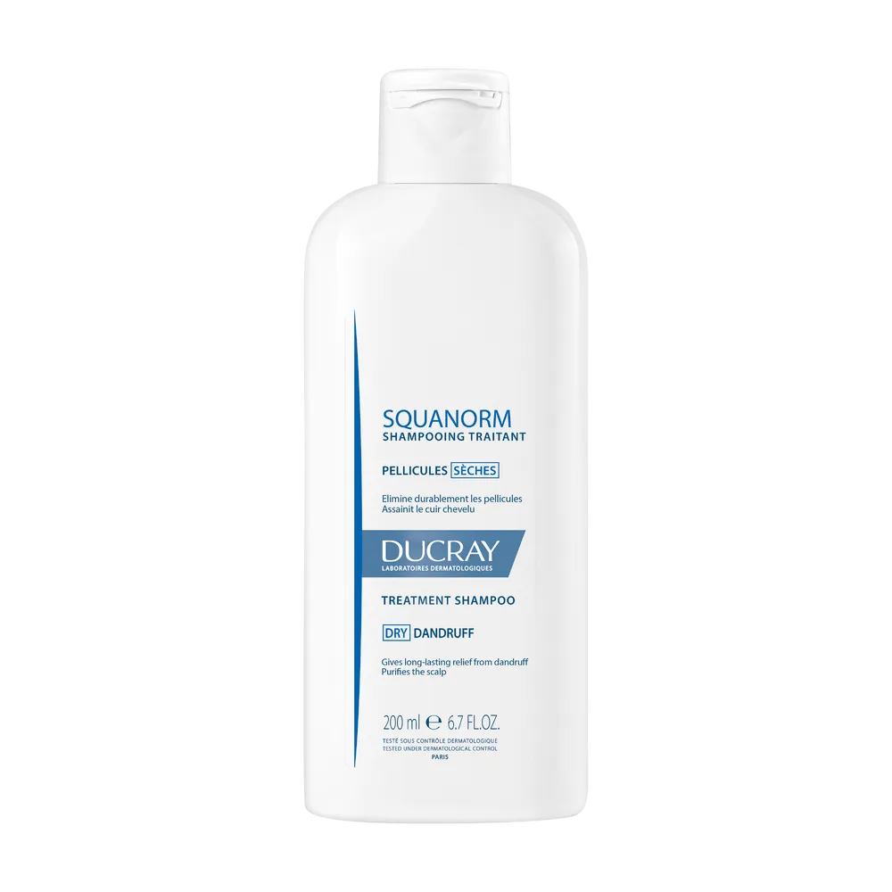 Ducray Squanorm, szampon przeciwłupieżowy, łupież suchy, 200 ml 