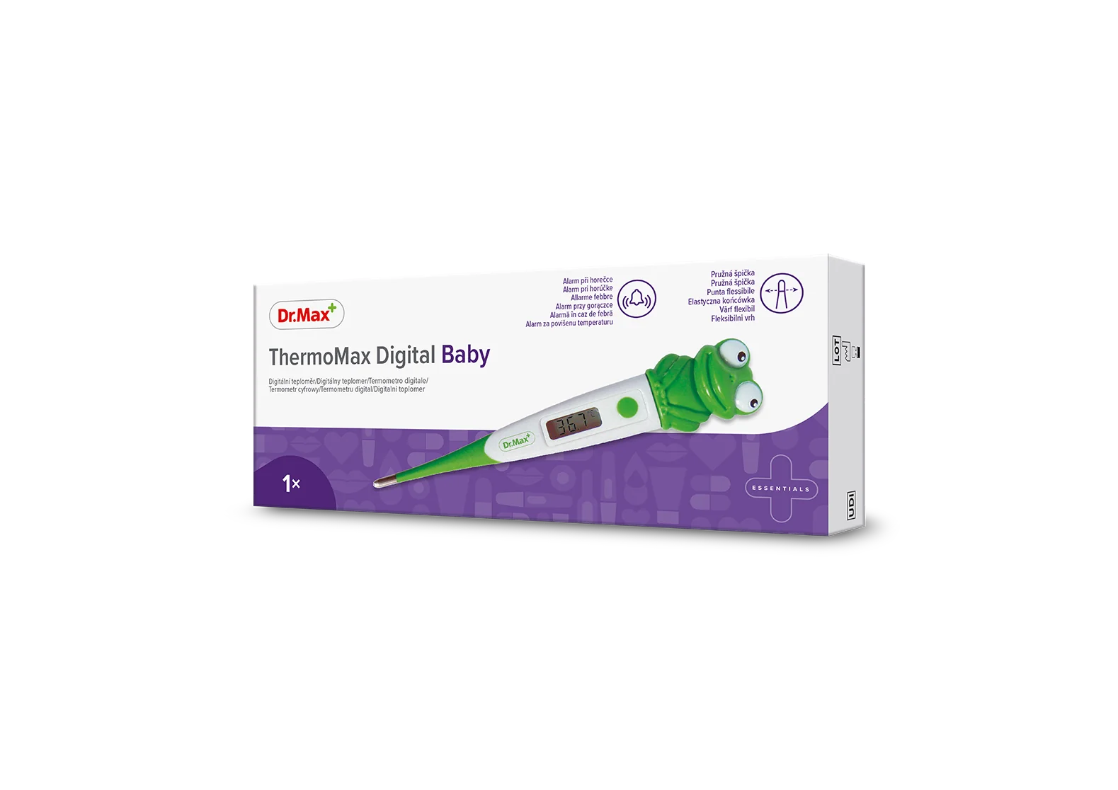 ThermoMax Digital Baby Dr. Max żaba, cyfrowy termometr, 1 sztuka