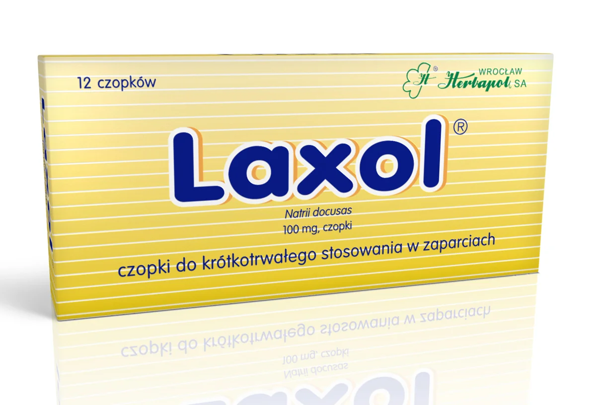 Laxol 100 mg, 12 czopków doodbytniczych