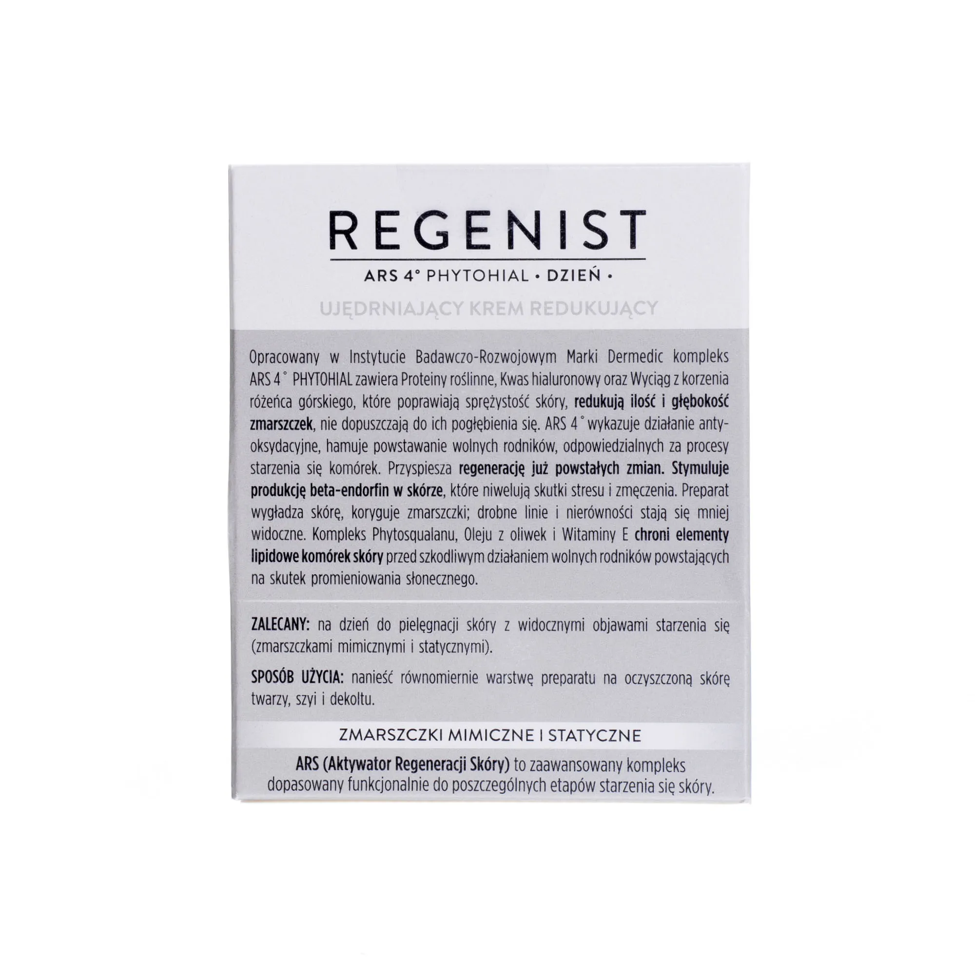 Dermedic Regenist ARS4, ujędrniający krem redukujący na dzień, 50 g 