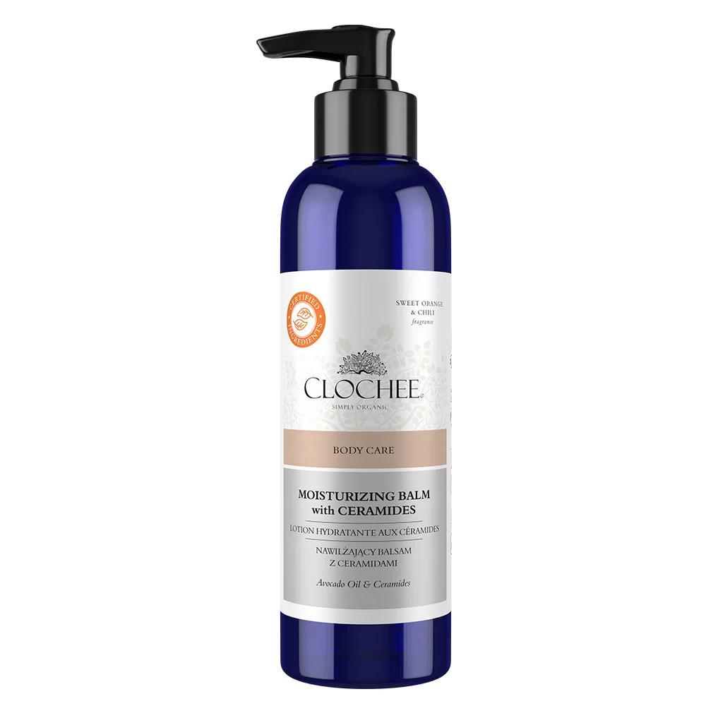 Clochee nawilżający balsam do ciała z ceramidami Sweet Orange & Chili, 250 ml
