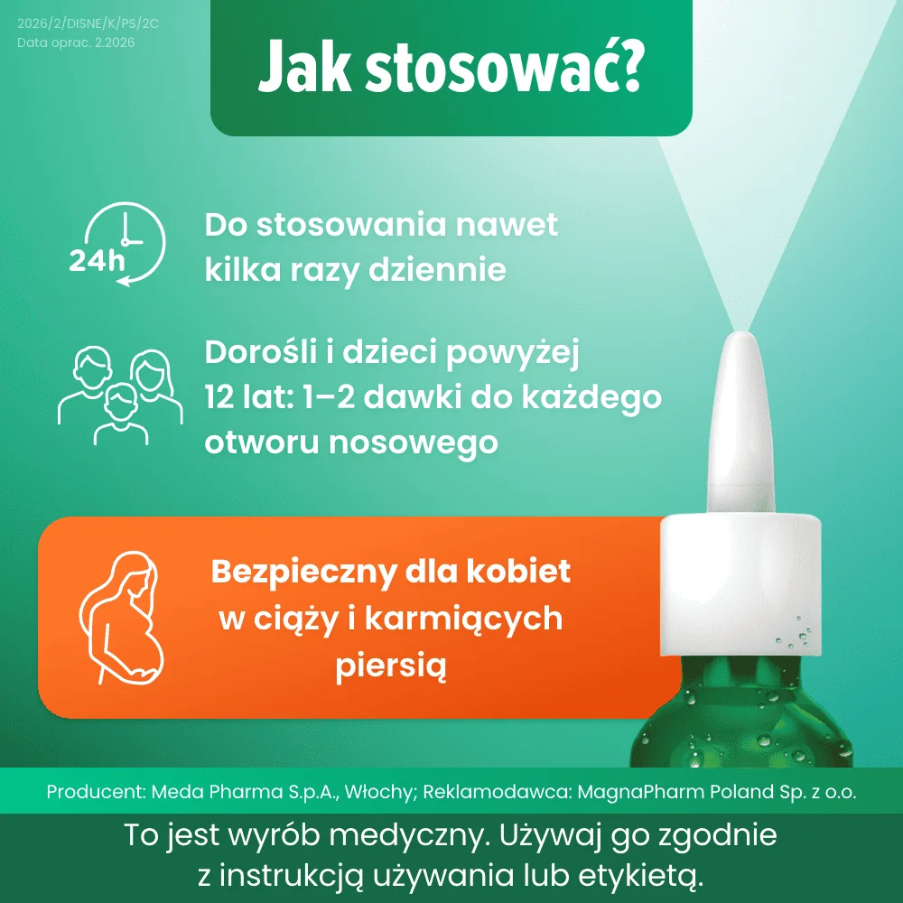 Disnemar aerozol do nosa dla dorosłych, 25 ml