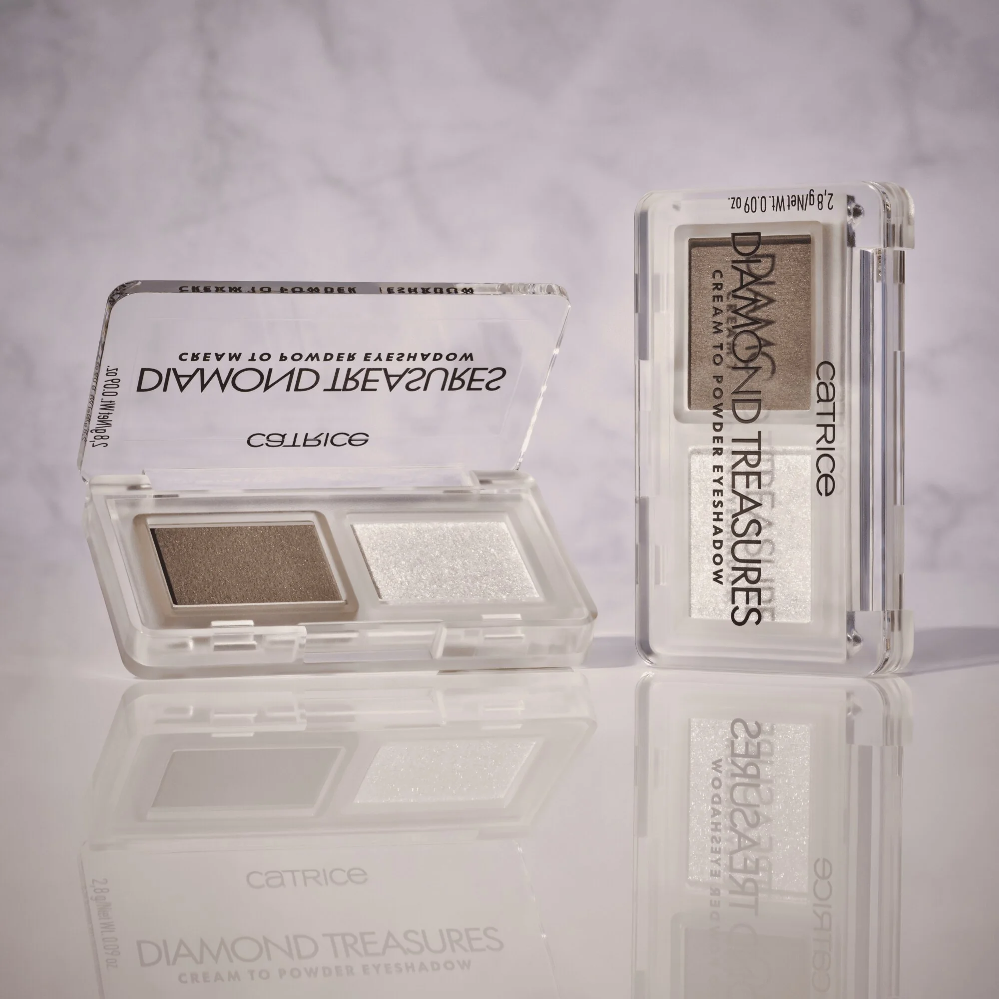CATRICE Diamond Treasures Cream to Powder Eyeshadow cień do powiek 030 Smokey Diamond, 2,8 g