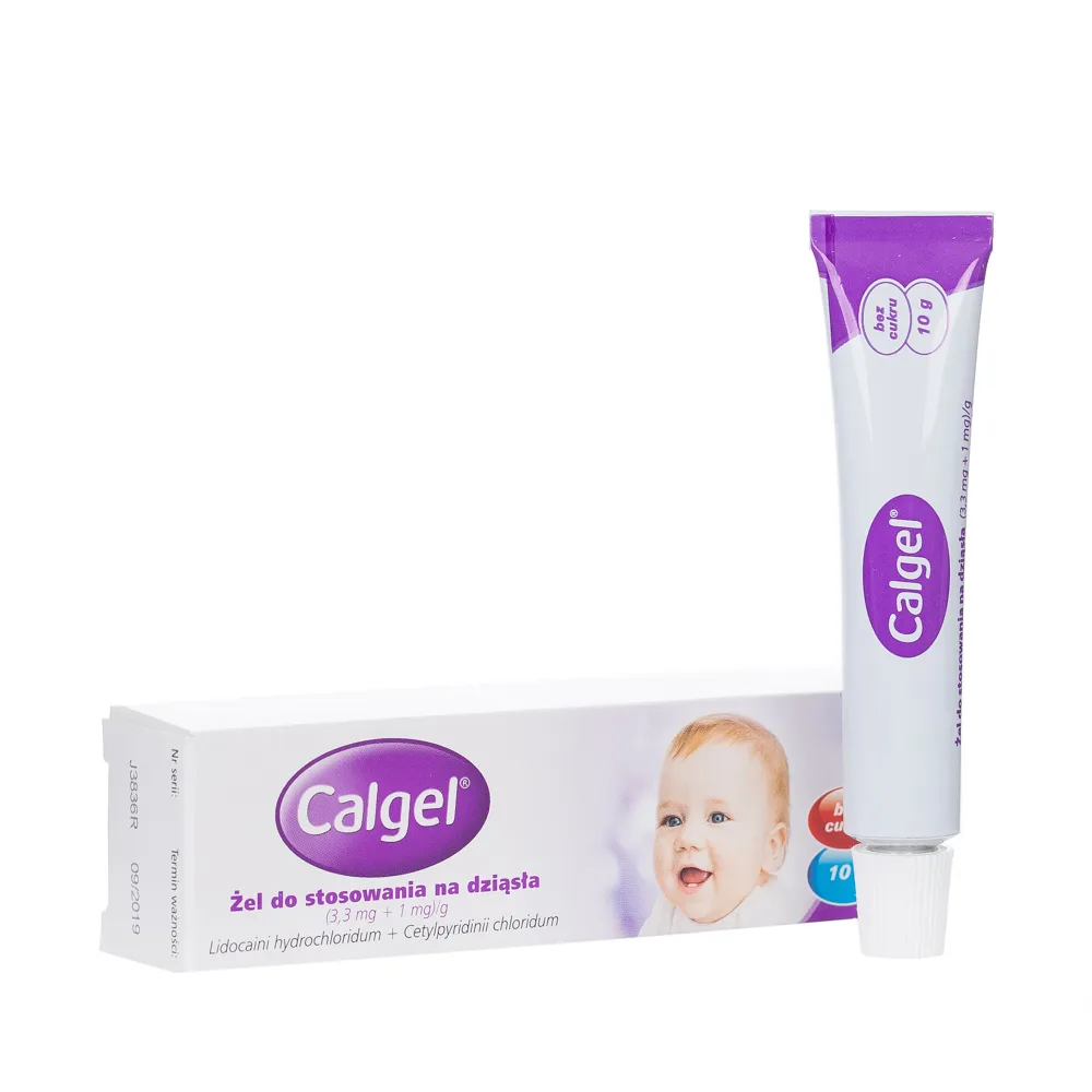 Calgel (3,3 mg + 1 mg)/g, żel do stosowania na dziąsła, 10g 