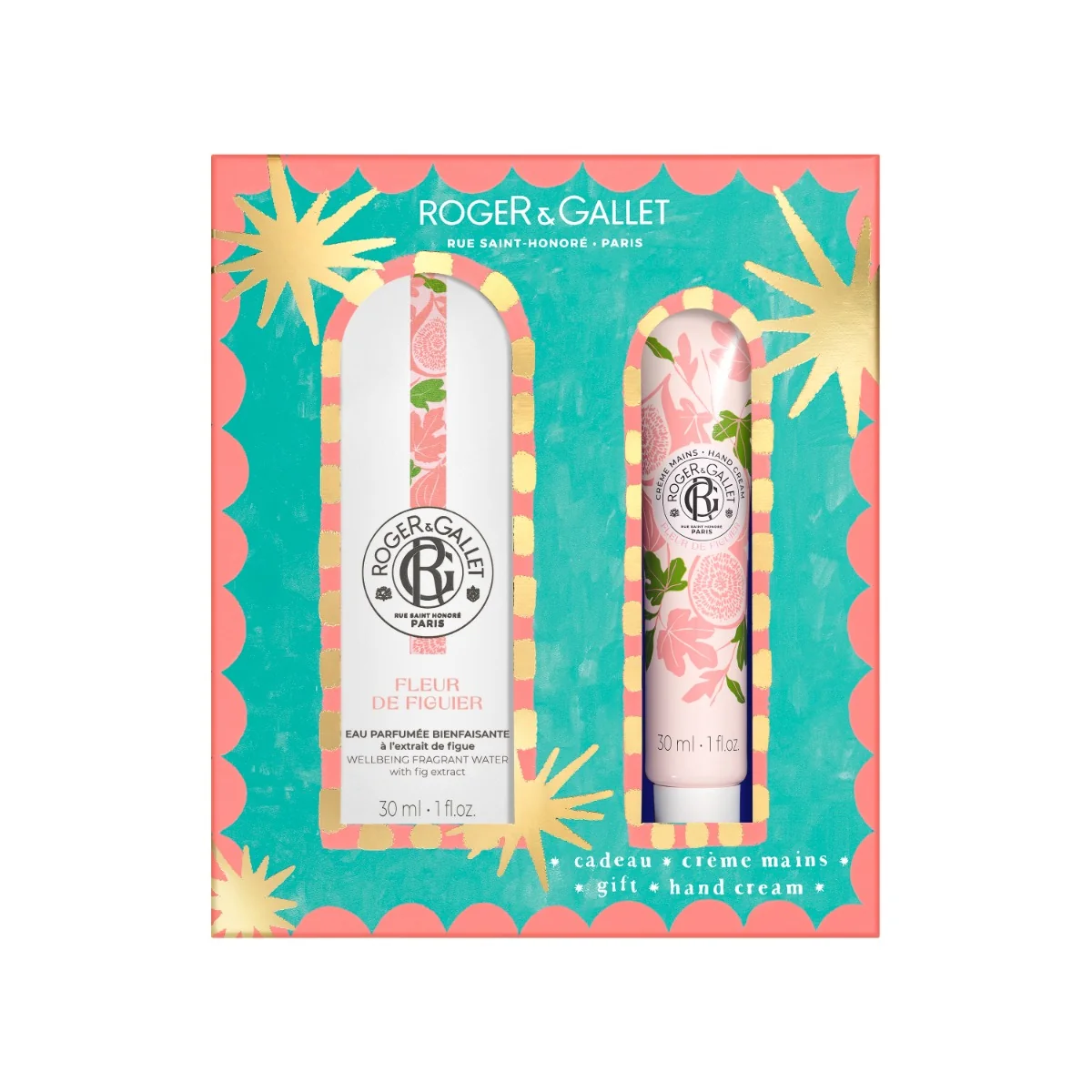 Roger & Gallet Zestaw woda Fleur de Figuier, 30 ml + krem do rąk, 30 ml