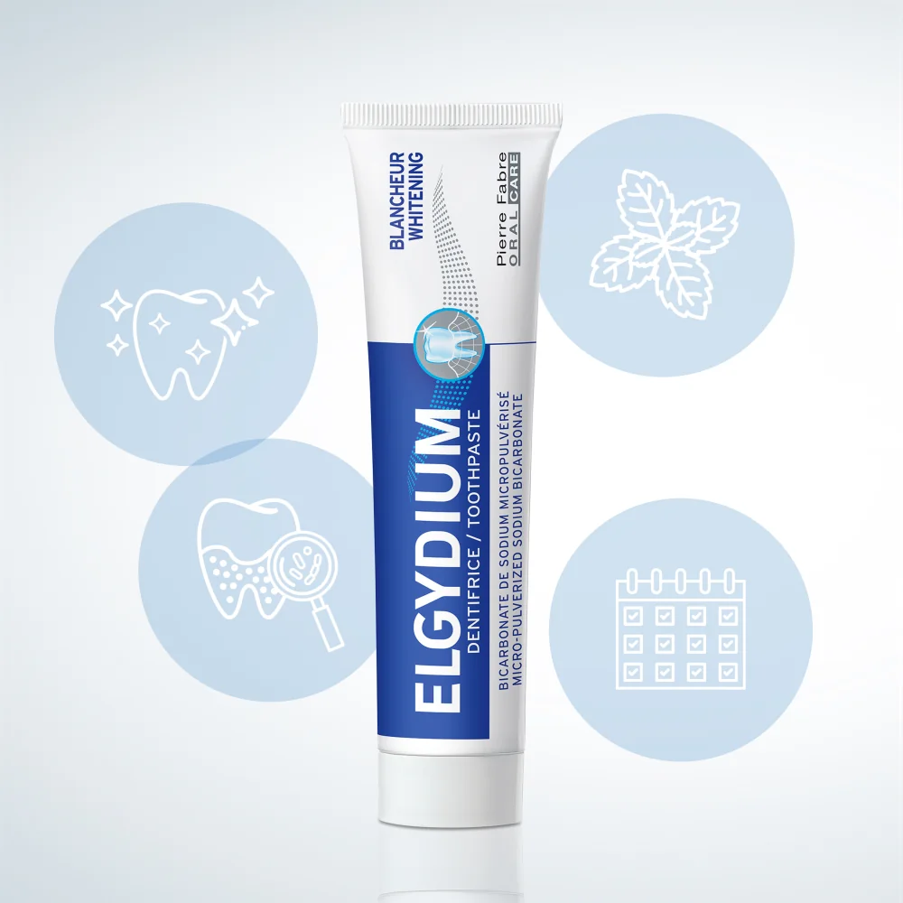 Elgydium wybielająca pasta do zębów, 75 ml