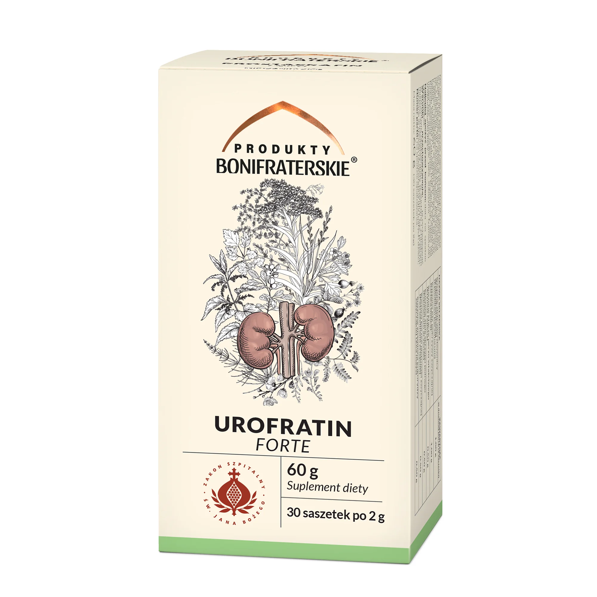 Produkty bonifraterskie Urofratin Forte Fix zioła do zaparzania, 30 saszetek x 2 g