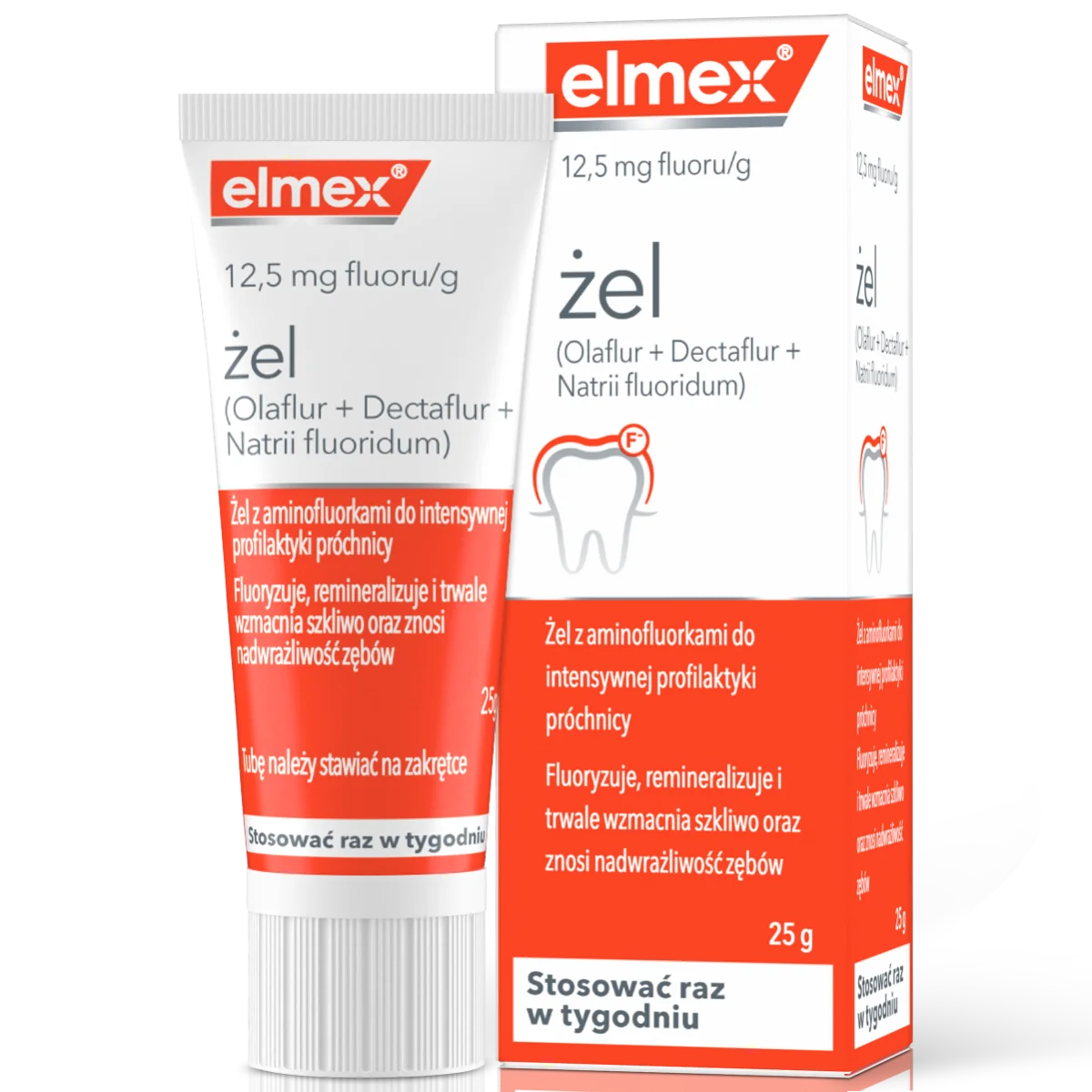 Elmex 12,5 mg fluoru/g, żel, 25 g