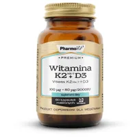 Premium Witamina K2+D3 Pharmovit, suplement diety, 60 kapsulek