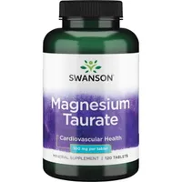 Swanson Magnesium Taurate,100 mg, suplement diety 120 tabletek