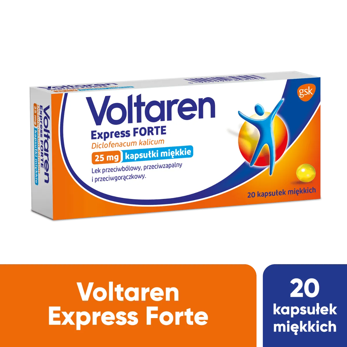 Voltaren Express Forte, 25 mg, 20 kapsułek miękkich