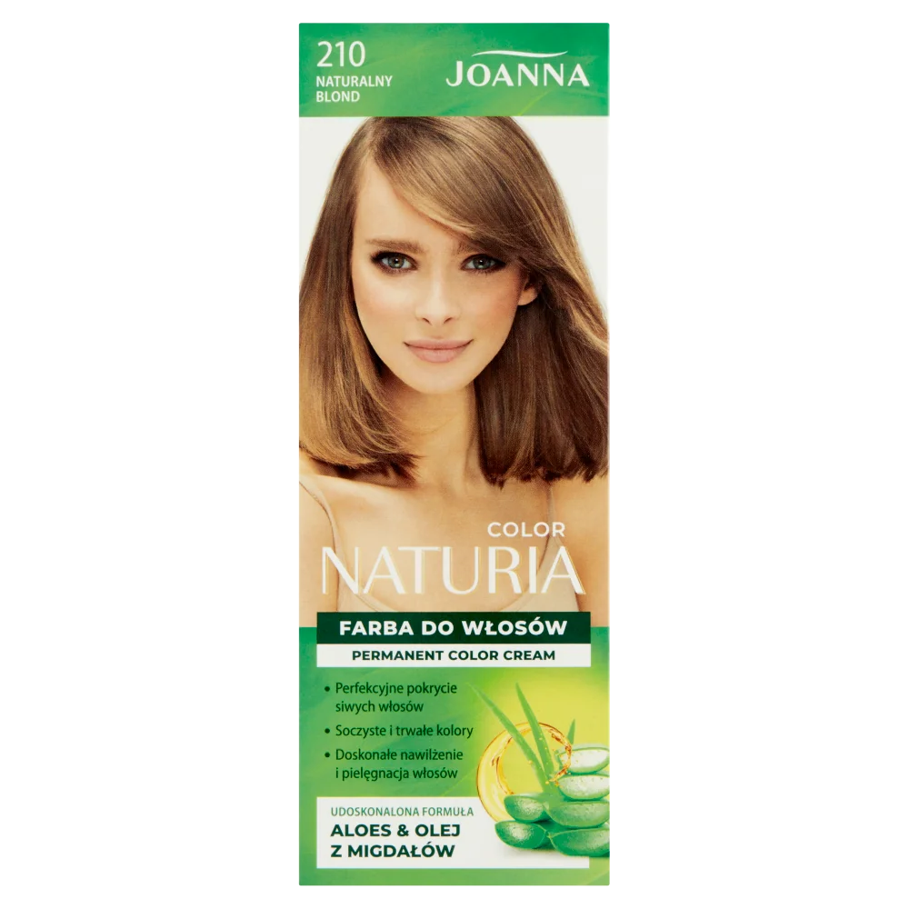 Joanna Naturia Color farba do włosów nr 210 naturalny Blond, utleniacz 60 g + farba 40 g