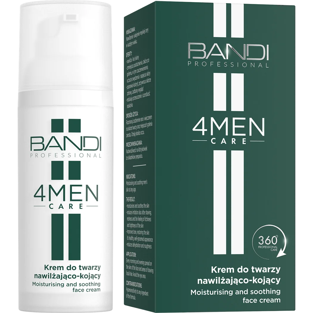 BANDI 4Men Care krem do twarzy nawilżająco-kojący, 50 ml