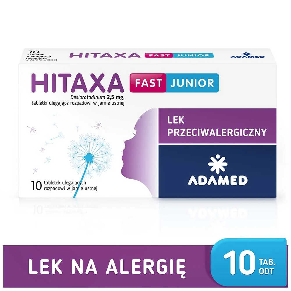 Hitaxa fast junior 2,5 mg, 10 tabletek ulegających rozpadowi w jamie ustnej