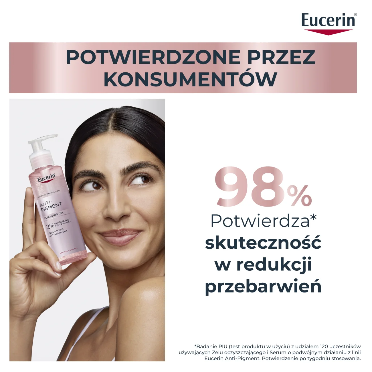 Eucerin Anti-Pigment żel oczyszczający do twarzy z 2% złuszczającymi kwasami AHA, 400 ml