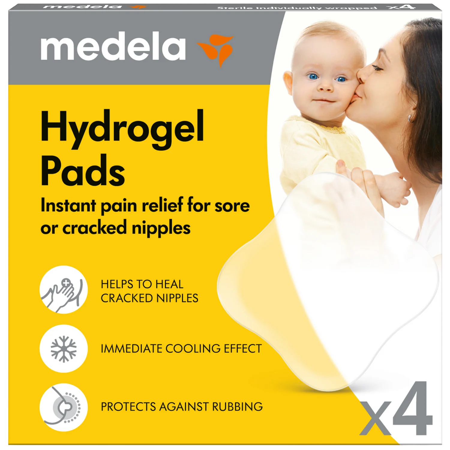Medela wielorazowe wkładki hydrożelowe, 4 sztuki