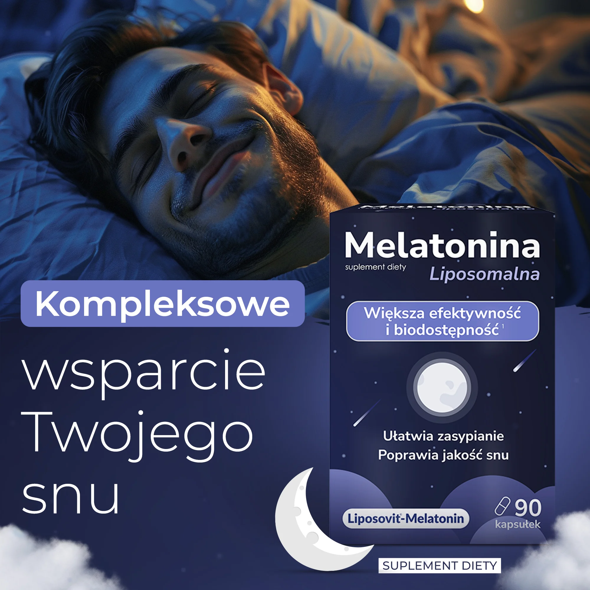 Domowa Apteczka Melatonina Liposomalna 90 kapsułek