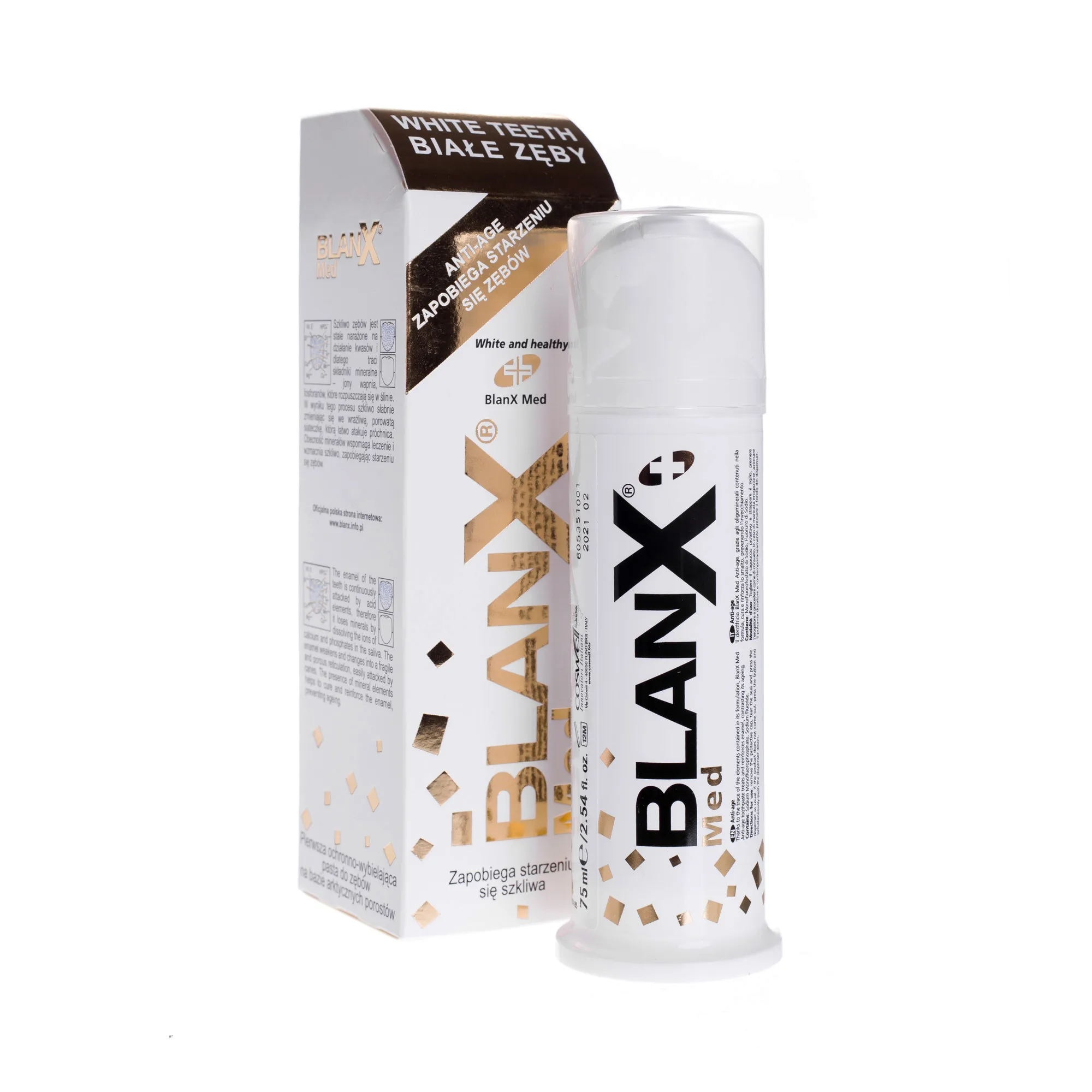 Blanx Anti Age, pasta zapobiegająca starzeniu się szkliwa, 75 ml