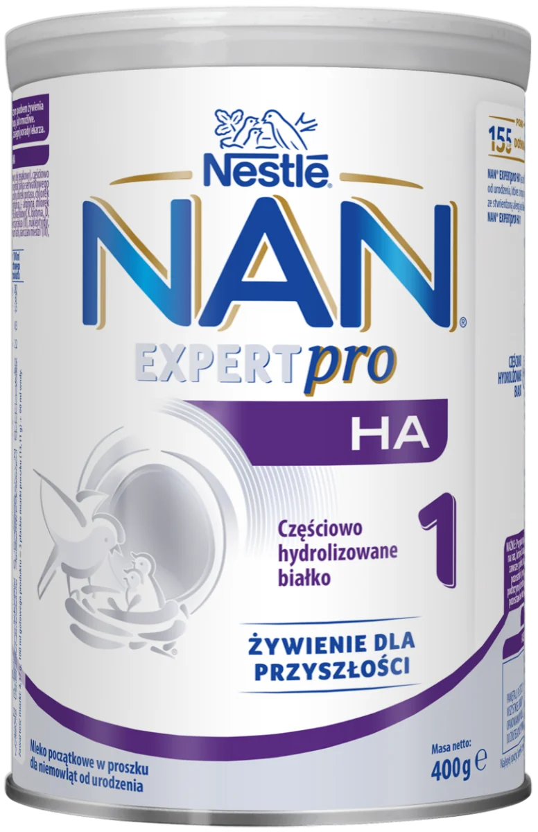 Nestle Nan Expert Pro HA 1 Mleko początkowe w proszku dla niemowląt od urodzenia, 400 g