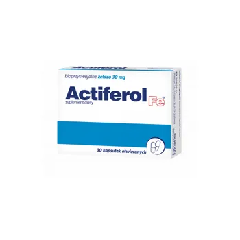 Actiferol Fe, 30 mg, suplement diety, 30 kapsułek 