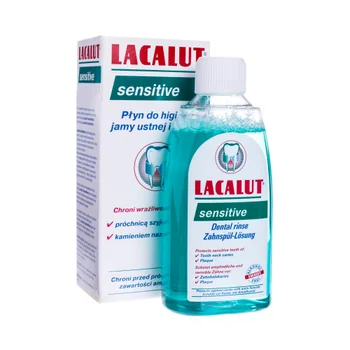 Lacalut Sensitive płyn do higieny jamy ustnej i zębów, 300 ml