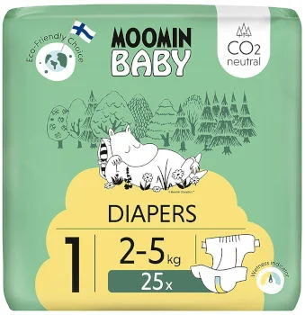 Moomin Baby pieluszki 1 Newborbn, 2-5 kg