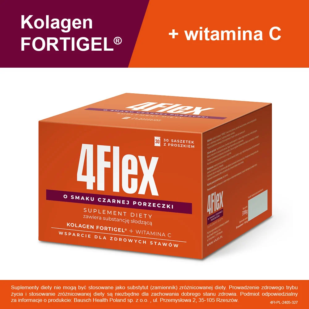 4Flex proszek smak czarnej porzeczki, 30 saszetek