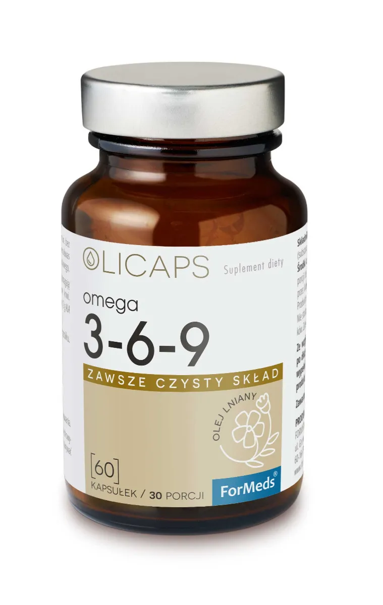 Olicaps Omega 3-6-9, suplement diety, 60 kapsułek