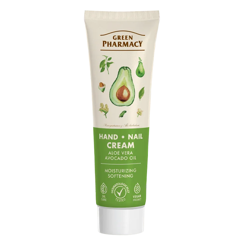 Green Pharmacy krem do rąk, aloes i awokado, 100 ml