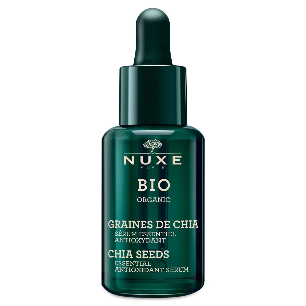 Nuxe Bio, esencjonalne serum antyoksydacyjne, nasiona chia, 30 ml 