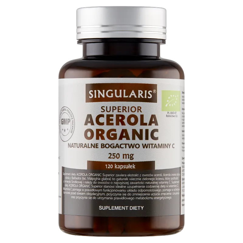Singularis Superior Acerola Organic, suplement diety, 120 kapsułek