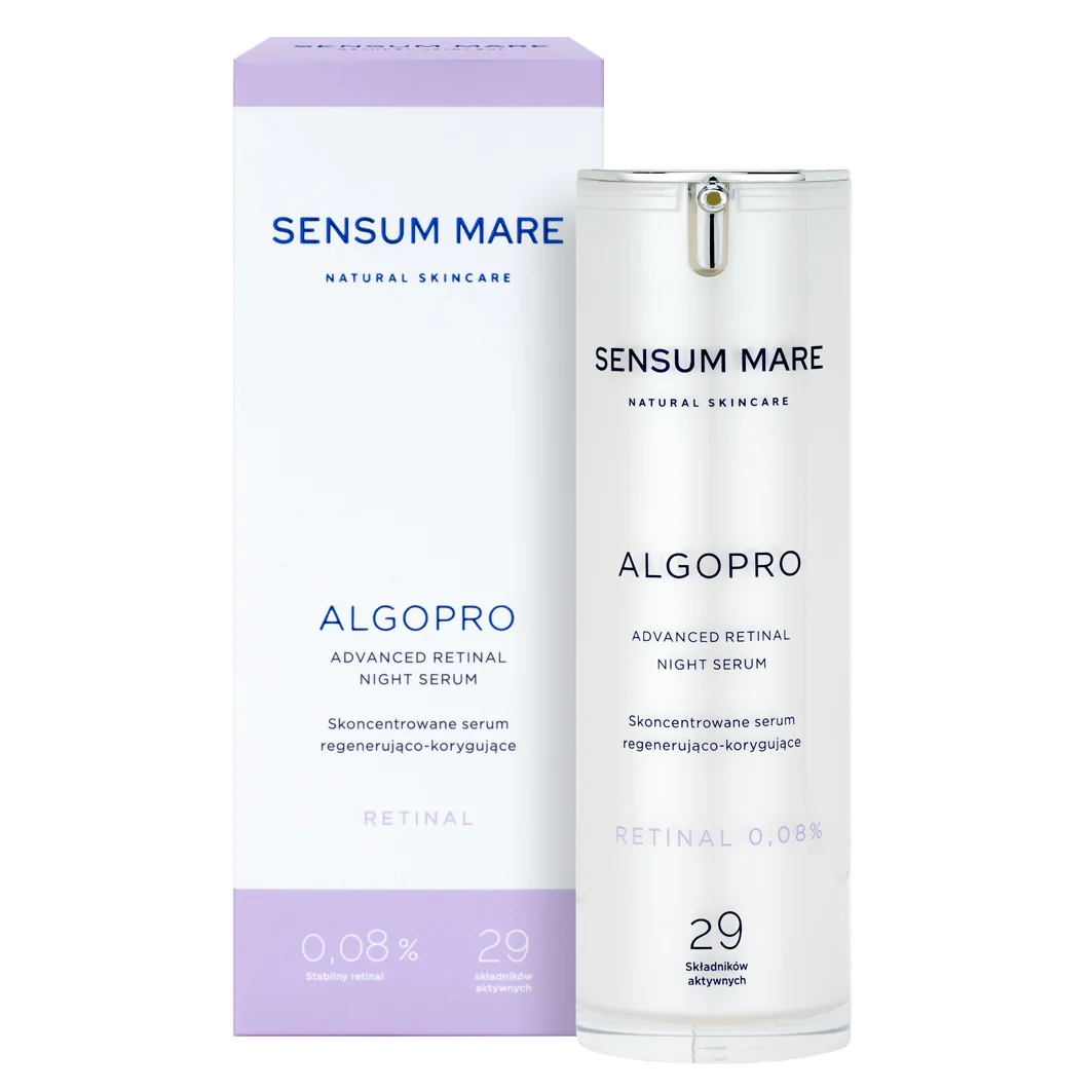 Sensum Mare Algopro skoncentrowane serum regenerująco-korygujące z 0,08% retinalem, 30 ml