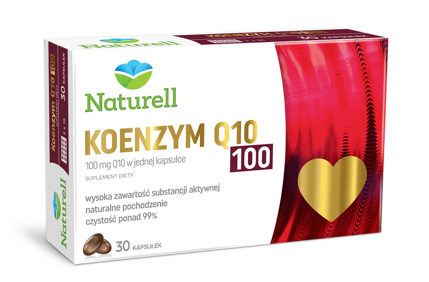 Naturell Koenzym Q10 100 mg, suplement diety, 30 kapsułek