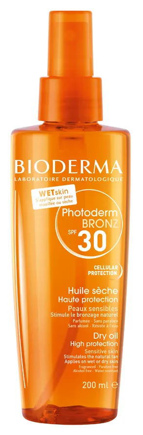 Bioderma Photoderm Bronz, olejek w sprayu SPF30, 200 ml