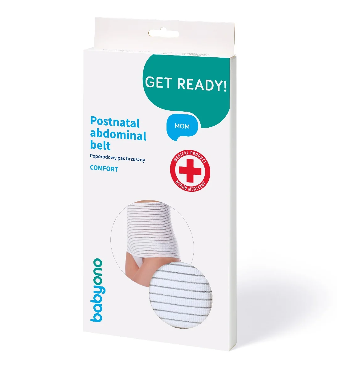 Babyono Comfort poporodowy pas brzuszny, rozmiar M, 1 szt.