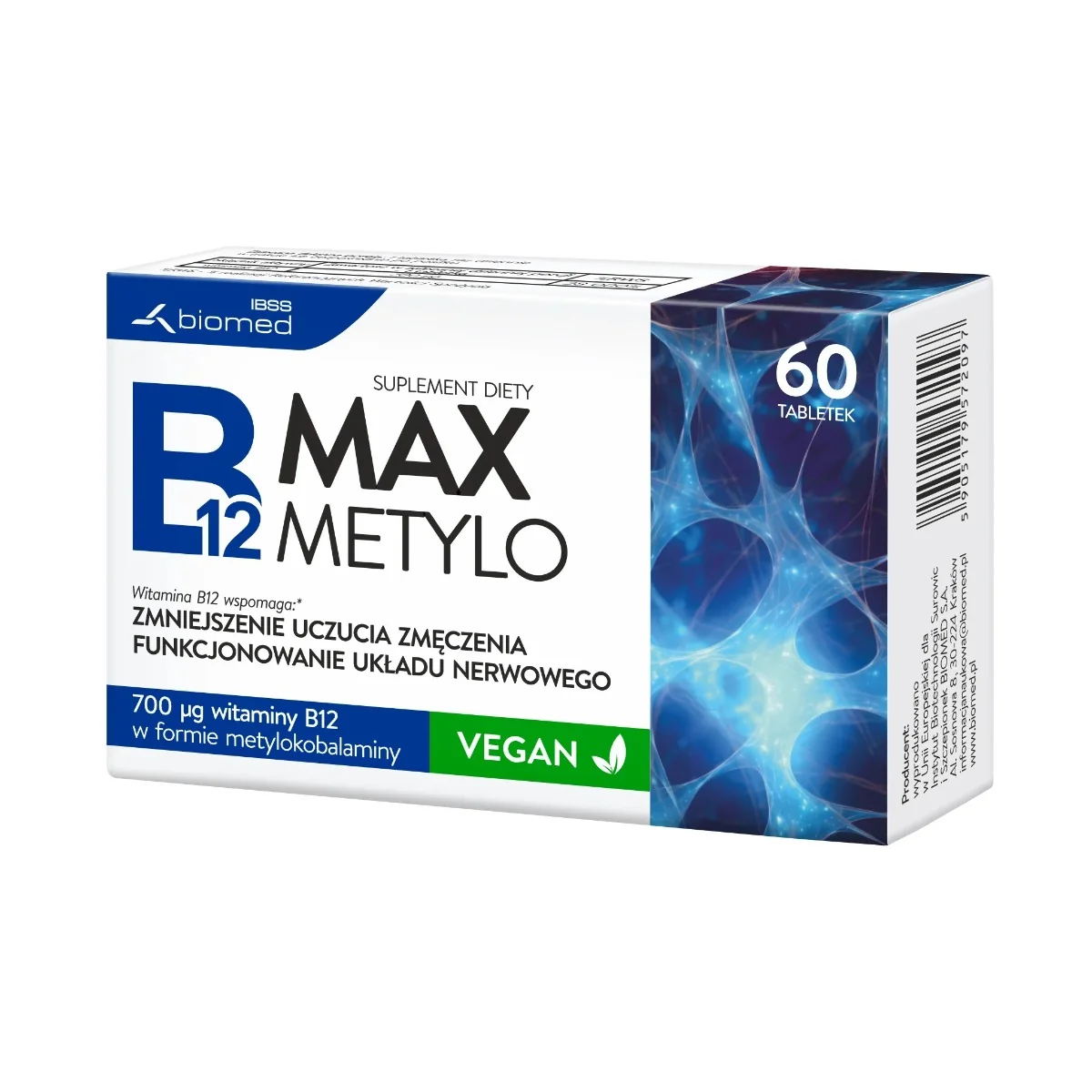 B12 Max Metylo 60 tabletek