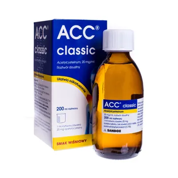 ACC Classic, roztwór doustny, 20 mg/1ml, smak wiśniowy, 200ml 