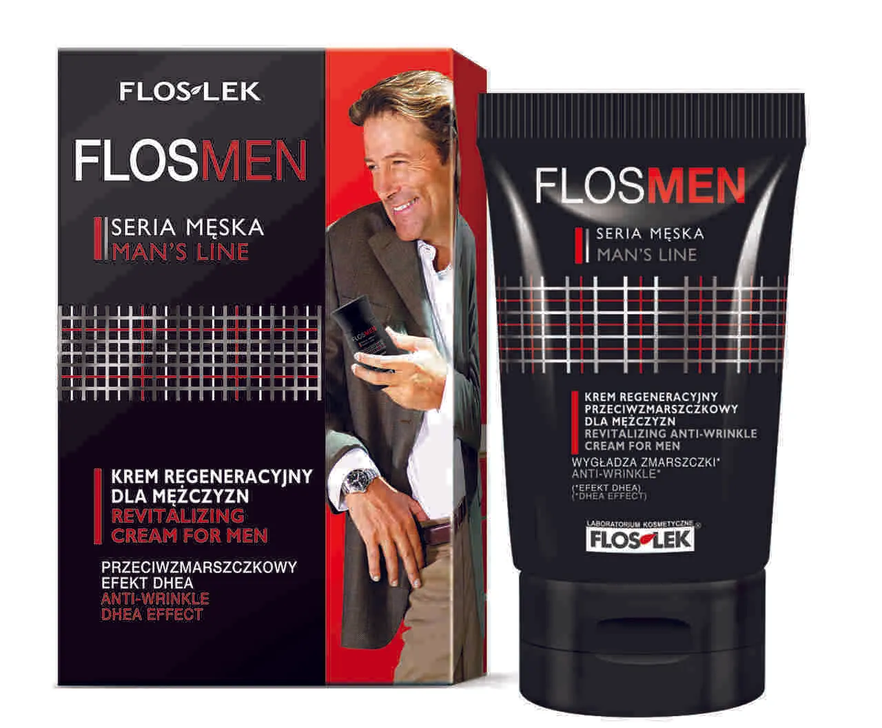 Floslek Flosmen, krem regeneracyjny, przeciwzmarszczkowy, 50 ml