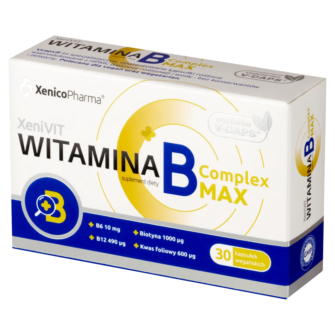 Witamina B Complex MAX suplement diety, 30 kapsułek