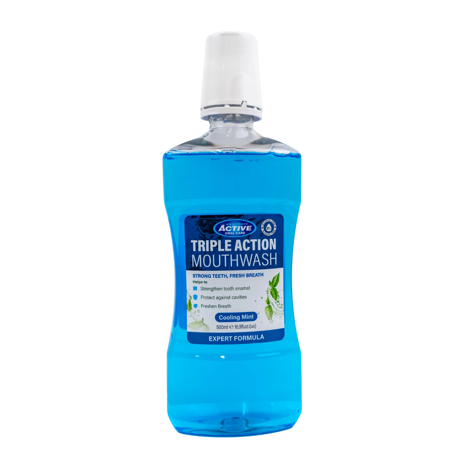 Beauty Formulas TRIPLE ACTION płyn do płukania jamy ustnej, 500 ml