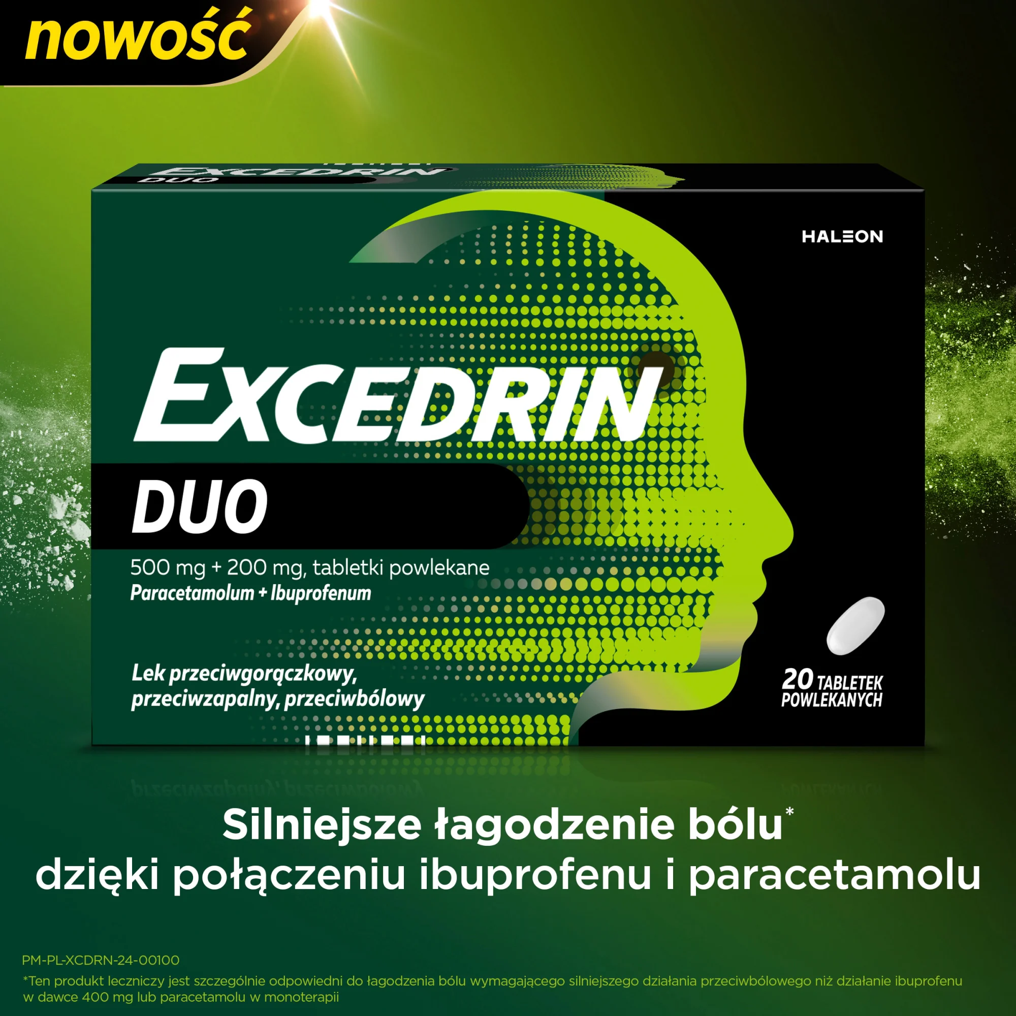 Excedrin Duo 200 mg + 500 mg, 20 tabletek powlekanych