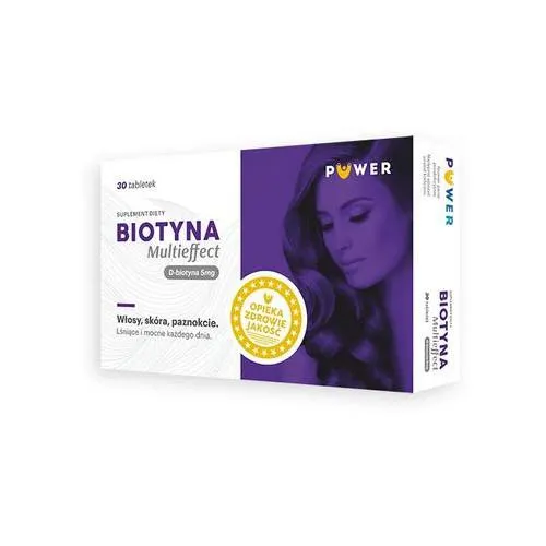 Puwer Biotyna Multieffect, suplement diety, 30 tabletek