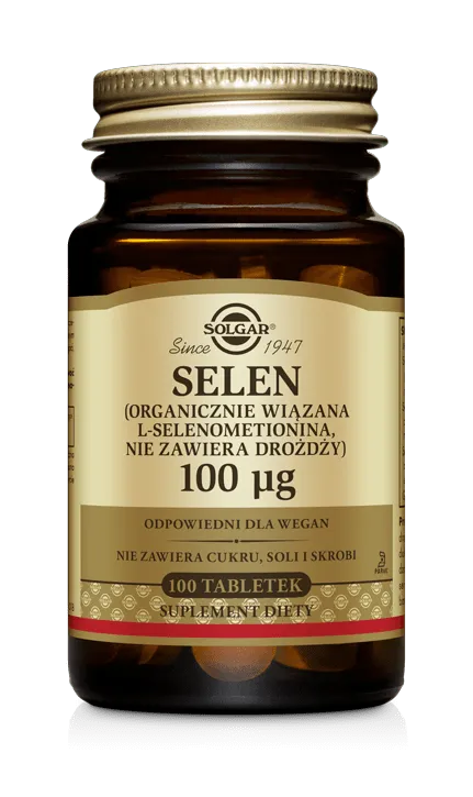 Solgar Selen, suplement diety, 100 tabletek