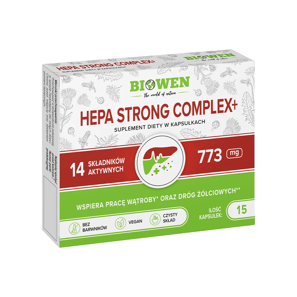 BIOWEN Hepa Strong Complex+ 15 kapsułek